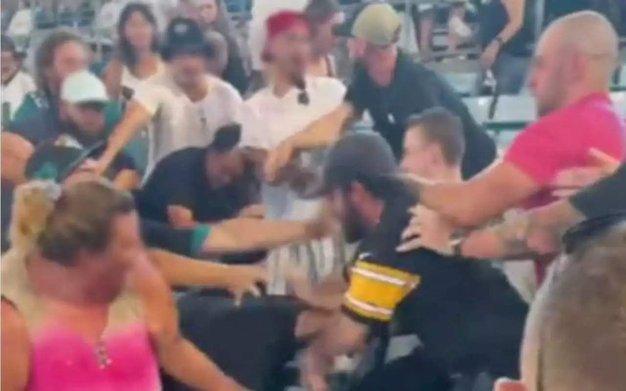 Man seen in Jaguars game brawl video says his family was harassed before he threw first punch