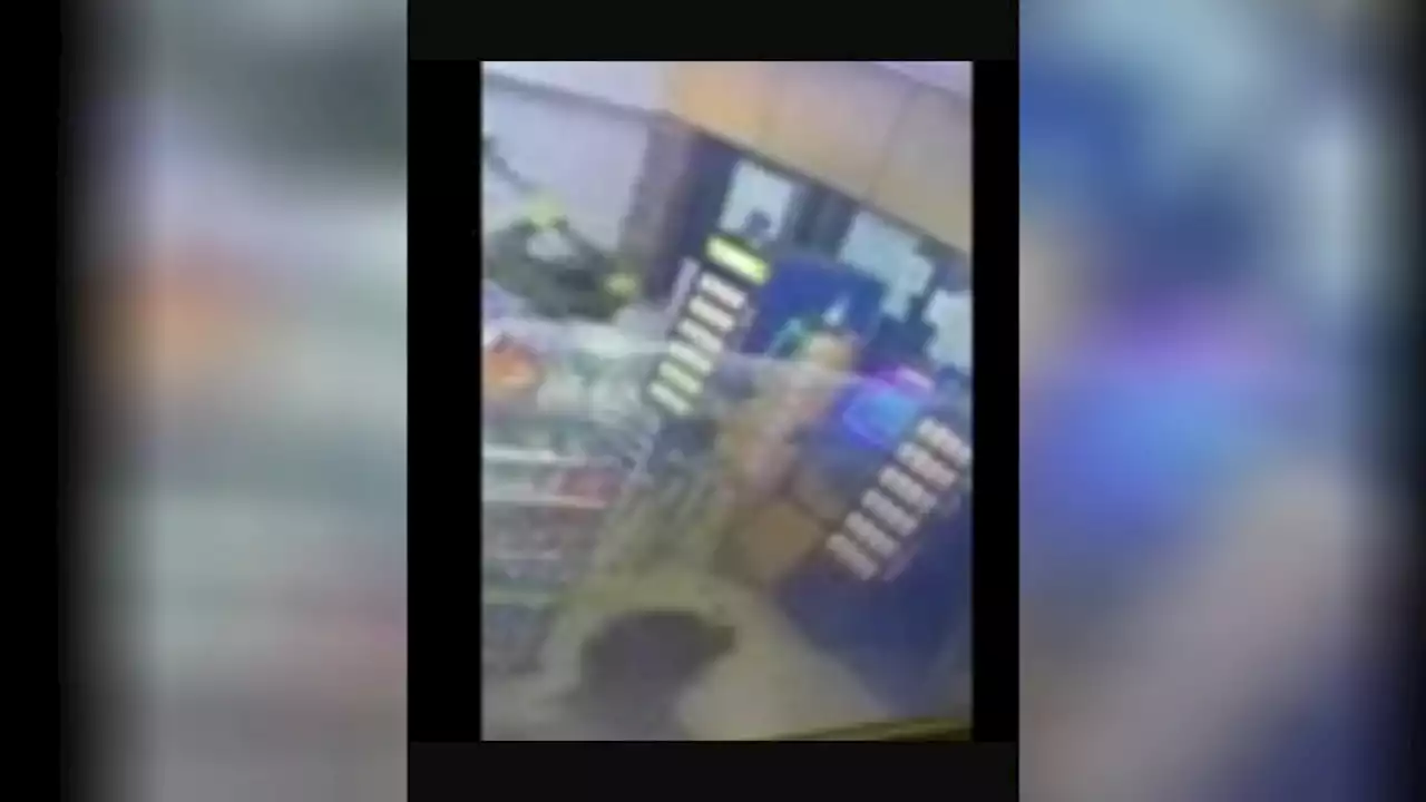 Video shows ax-wielding man trying to break into 7-Eleven gambling machines