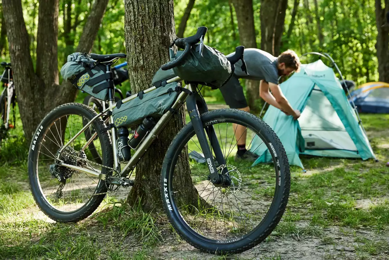 Fenrir Titanium bikepacking bike from Otso Cycles sheds weight, runs drop or flat handlebars