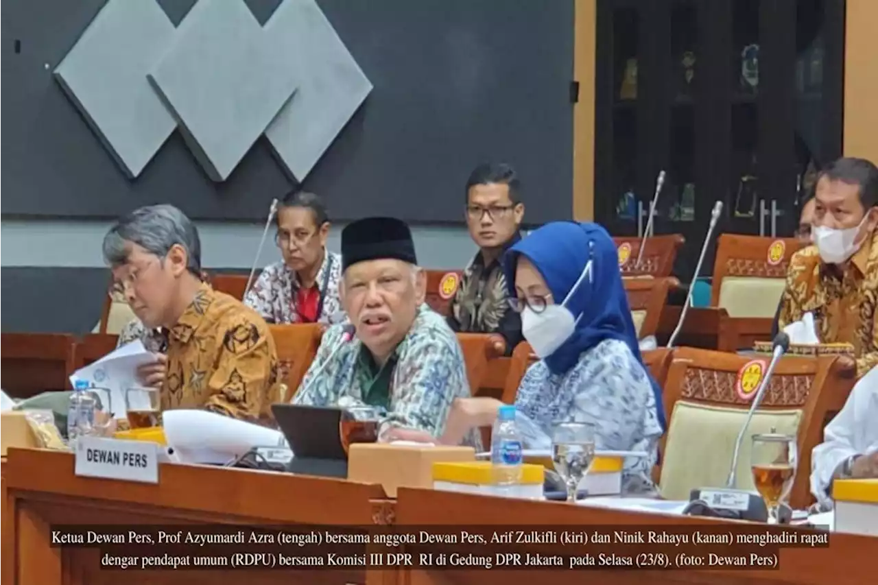 Dewan Pers Usulkan Sejumlah Reformulasi di Revisi KUHP