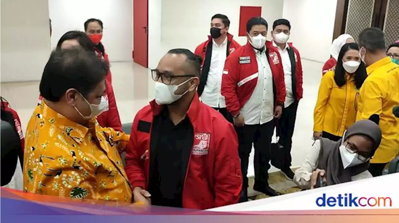 Airlangga dan Giring Sepakat Lanjutkan Program Jokowi