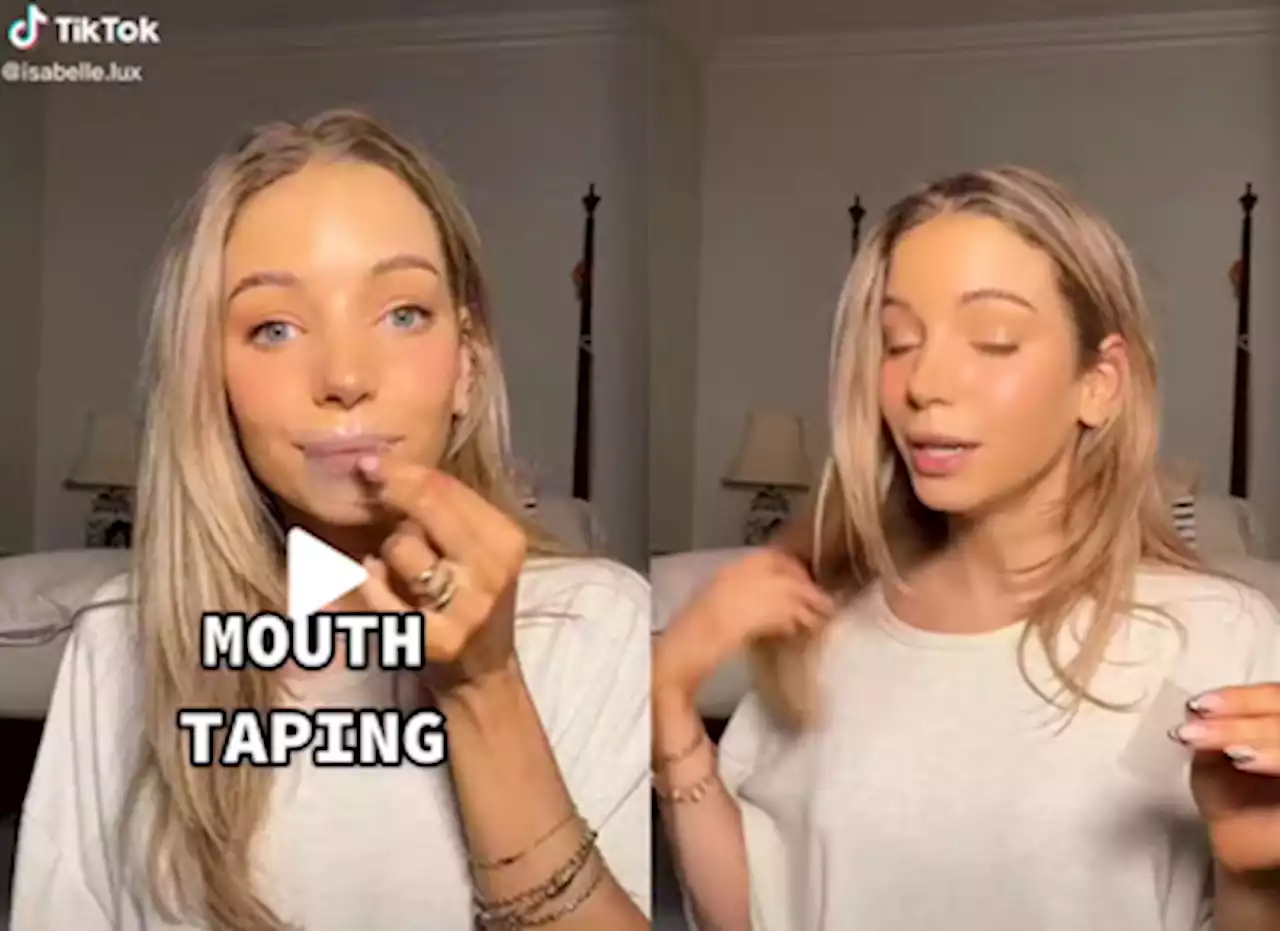 TikTok 'mouth-taping' trend will improve your health?