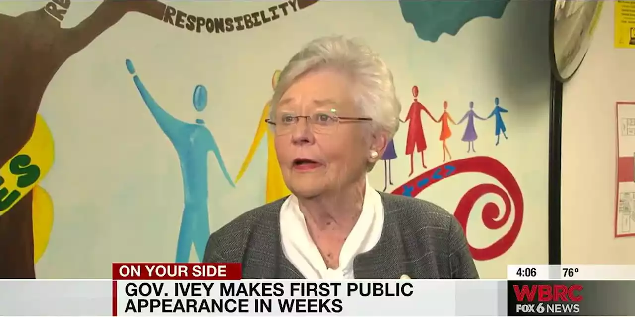 ‘I assure you I am fine’: Gov. Ivey makes first appearance in front of media in weeks