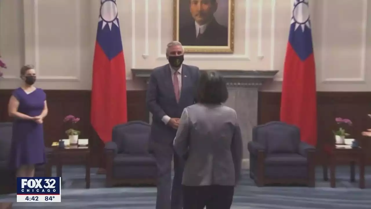 Indiana Gov. Eric Holcomb meets with Taiwan's president, discusses economic development