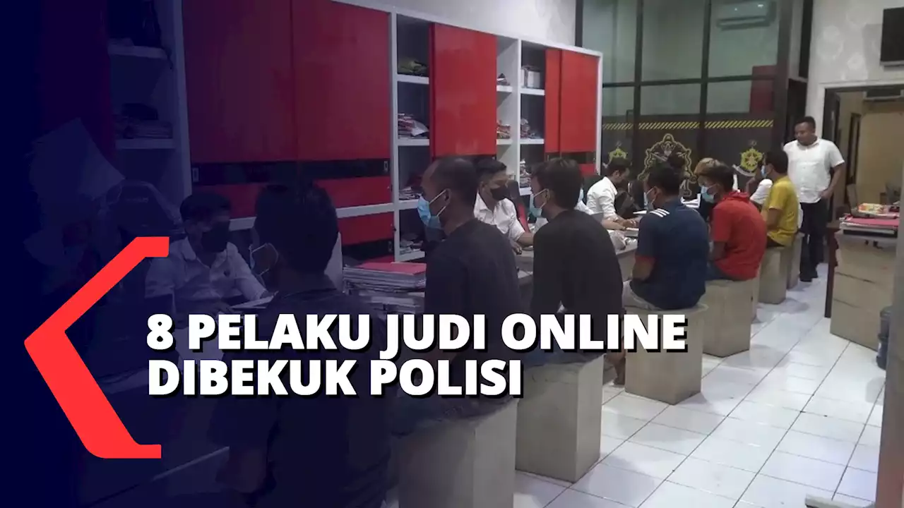 Judi Online Omset Puluhan Juta Per Hari Digerebek Polisi, 8 Pelaku Dibekuk