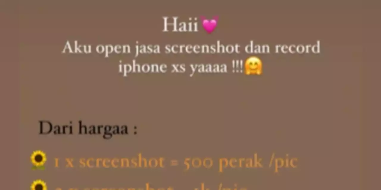 Demi Gengsi, Viral Jasa Screenshot Pakai iPhone Mulai Harga 500 Perak | merdeka.com