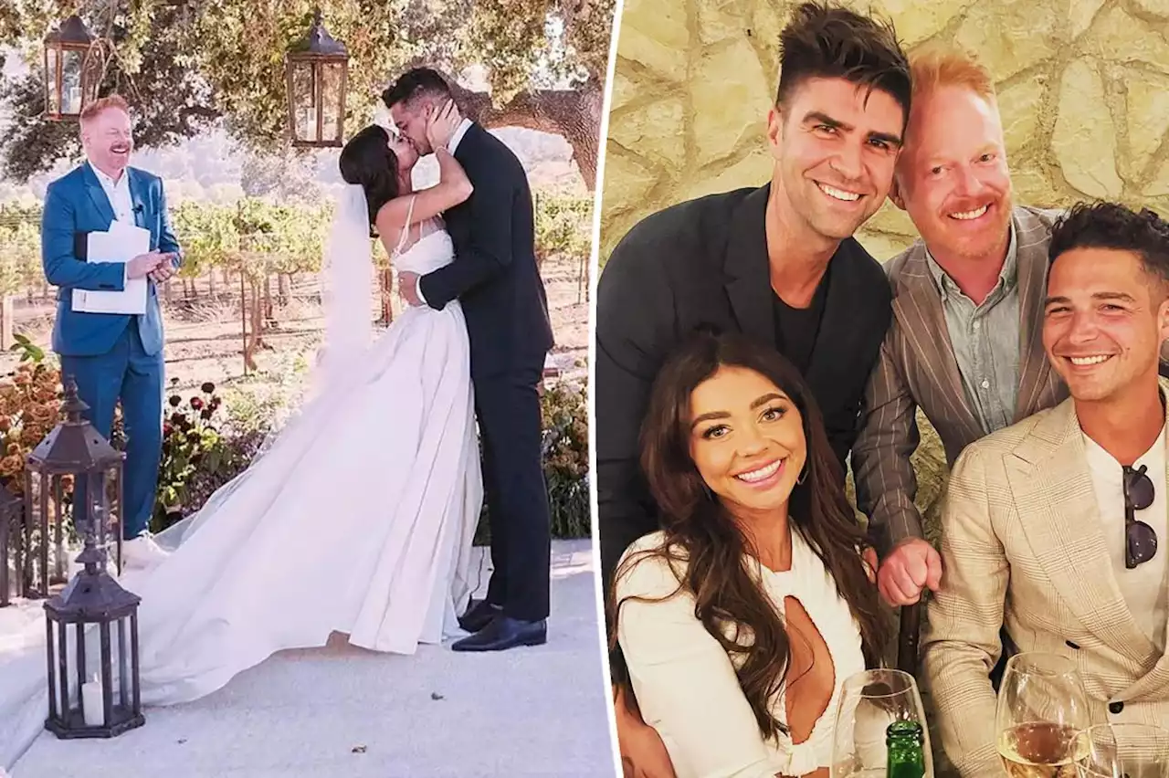 Jesse Tyler Ferguson officiated Wells Adams and Sarah Hyland’s wedding