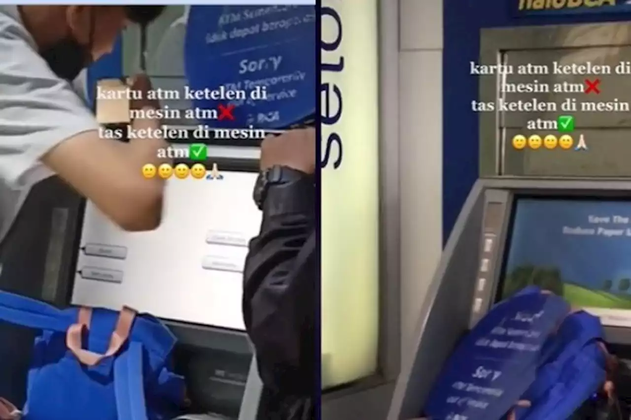 Kocak! Bukannya Kartu, Tas Wanita Ini Malah Tertelan Mesin ATM - Pikiran-Rakyat.com