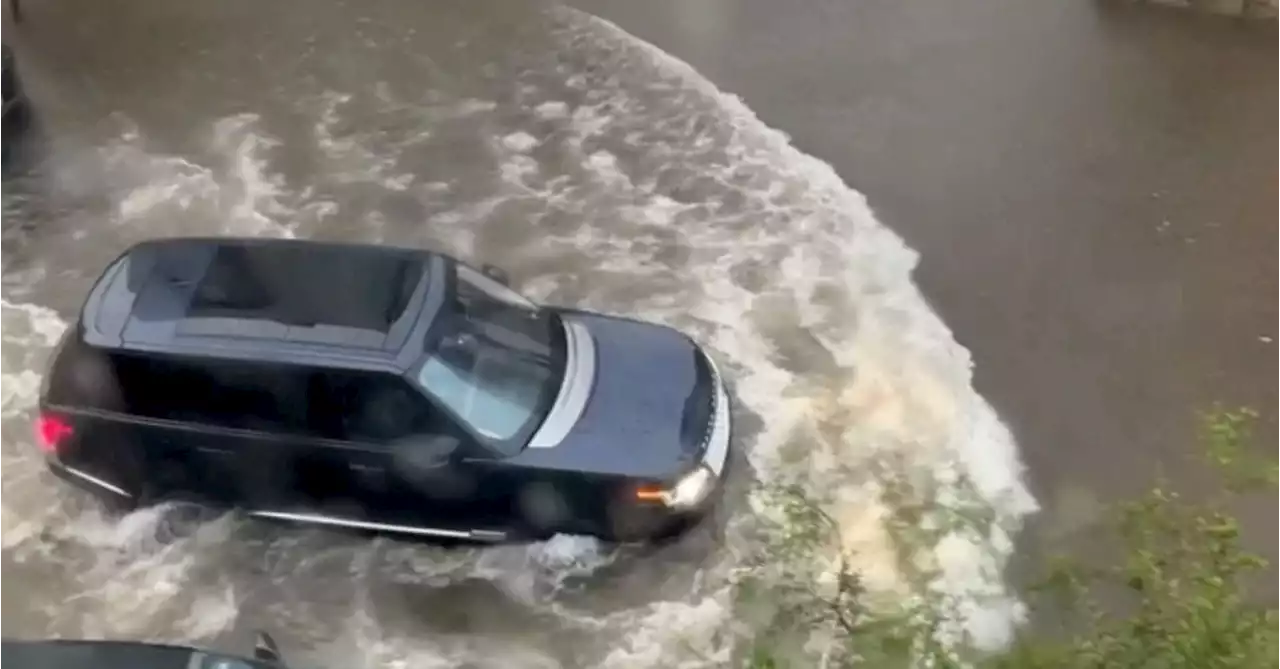 Dallas woman dies in car as flash floods lash region