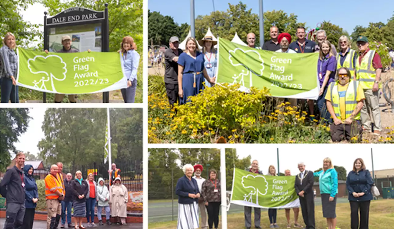 Telford's award-winning parks raise their new Green Flags