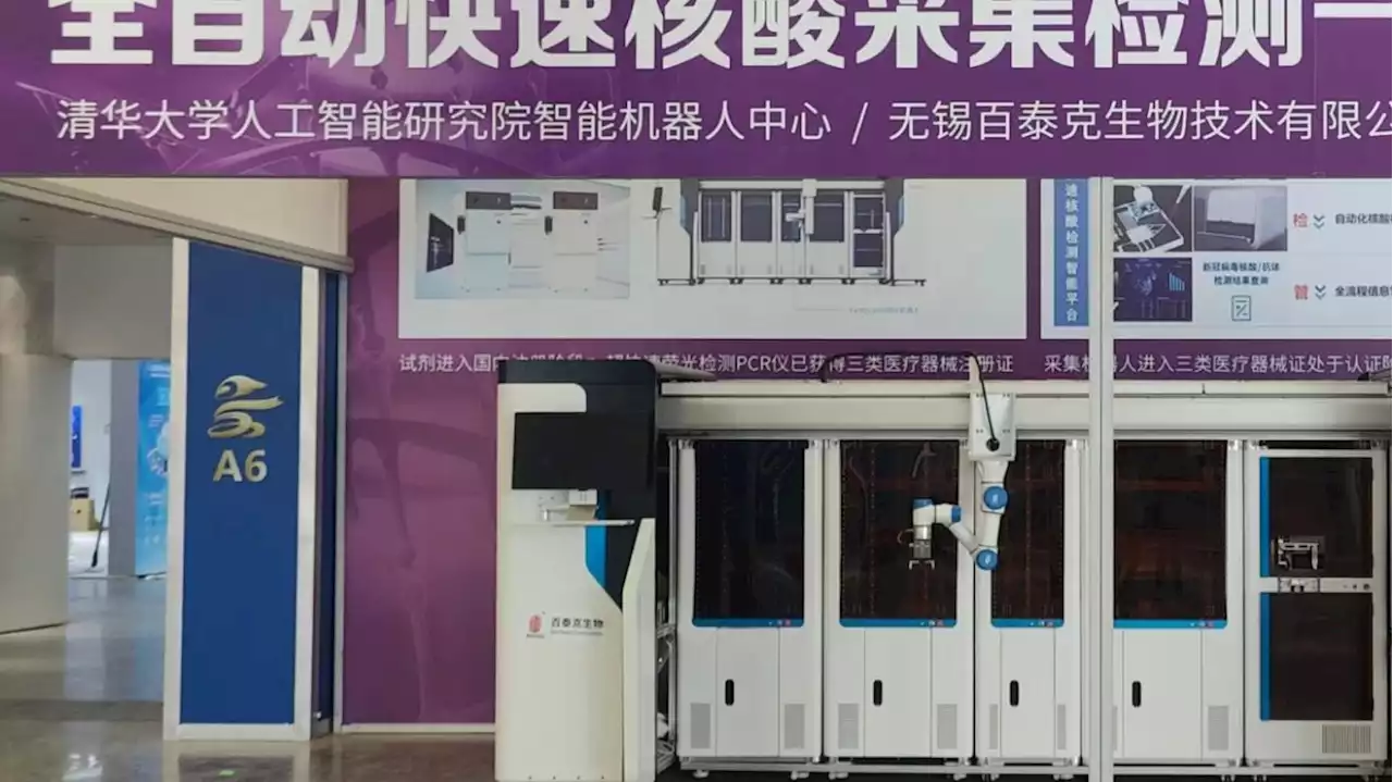 Chinese company debuts robot for &lsquo;one-stop&rsquo; Covid-19 testing
