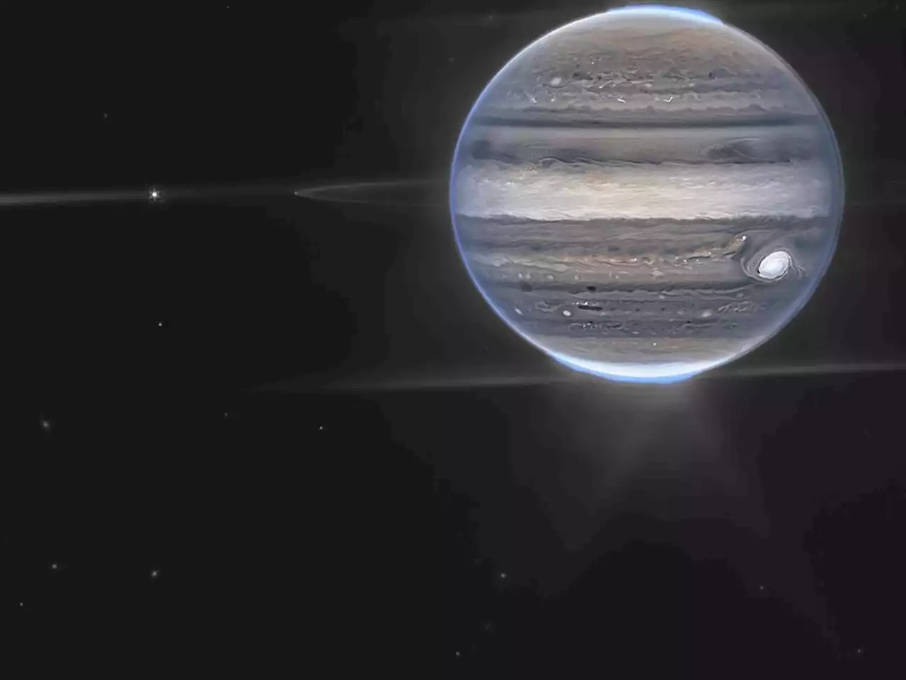 NASA's James Webb Space Telescope shows Jupiter's auroras, tiny moons