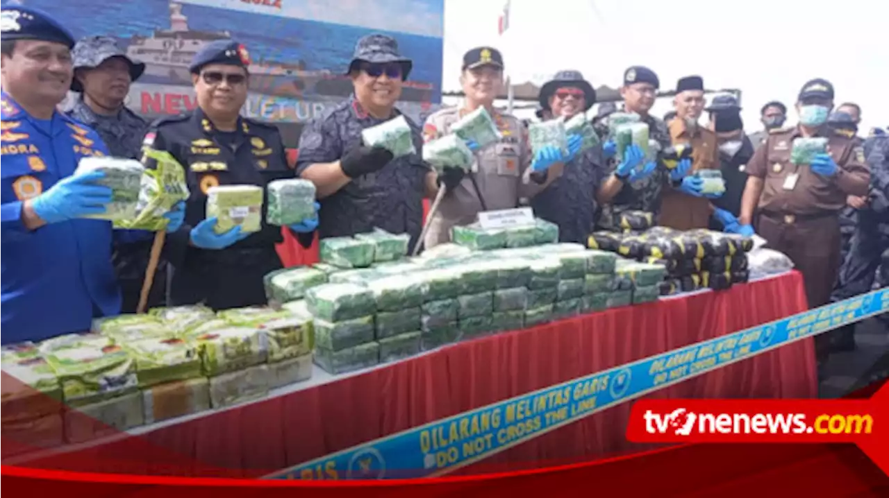 BNN RI Resmi Tutup Operasi Laut Interdiksi Terpadu 2022 di Riau, Sita 177,4 Kg BB Narkoba