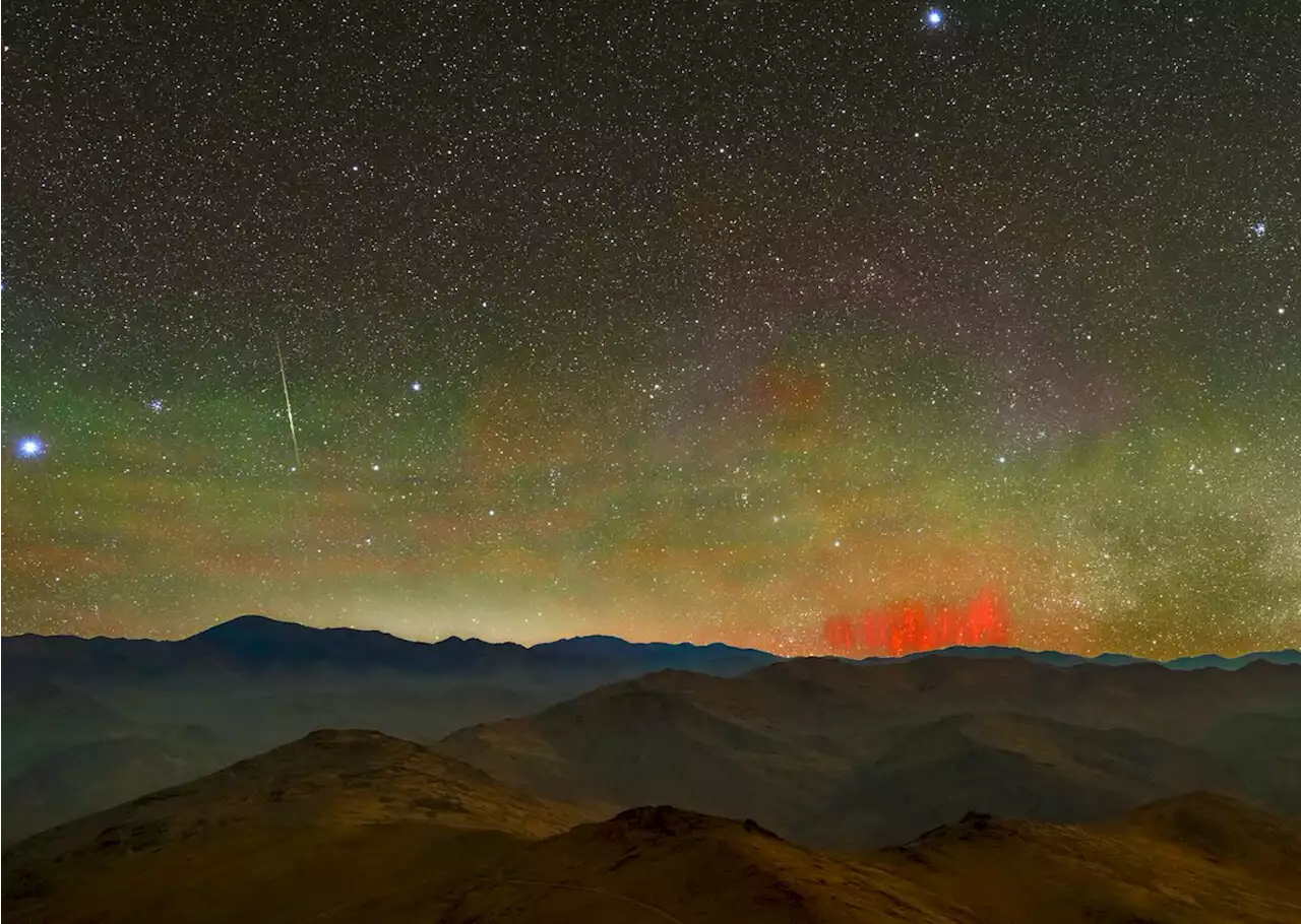 Rare 'Red Sprites' Seen From ESO's La Silla Observatory in Chile