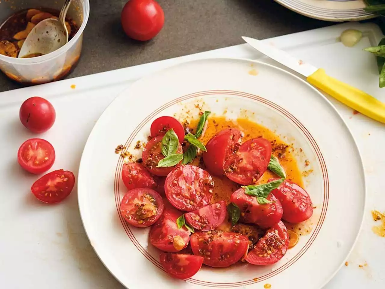 Cook this: Juicy tomatoes with Italian chili crisp from The Cook You Want to Be