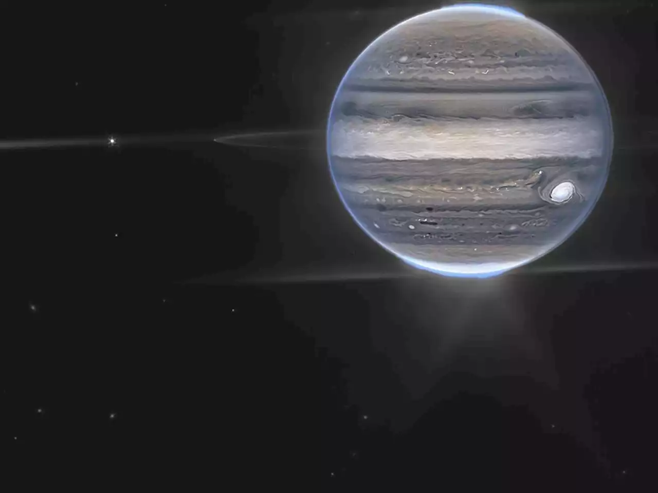 NASA's James Webb Space Telescope shows Jupiter's auroras, tiny moons
