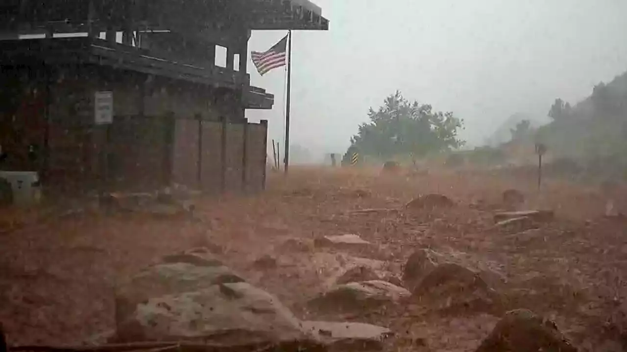 Zion hiker lost, Dallas cars submerged as floods hit US