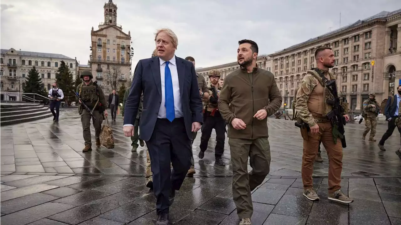 Boris Johnson makes surprise Kyiv visit on Ukraine's Independence Day