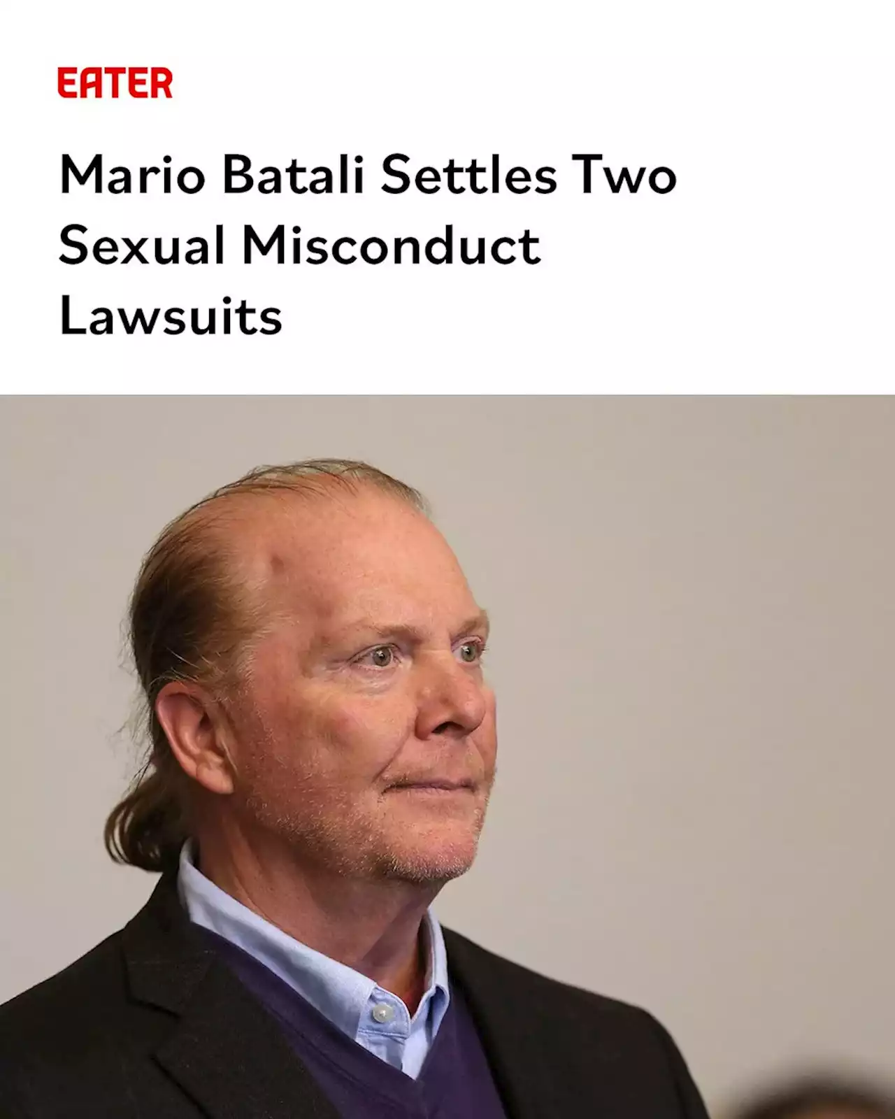 Mario Batali Settles Two Sexual Misconduct Lawsuits