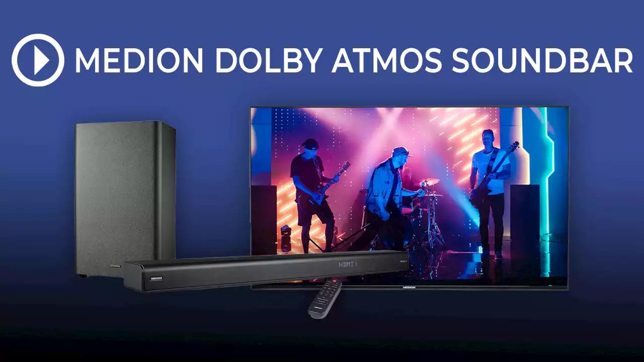 Nur noch heute: Medion Dolby Atmos Soundbar zum Mega-Schnäppchen-Preis bei Amazon