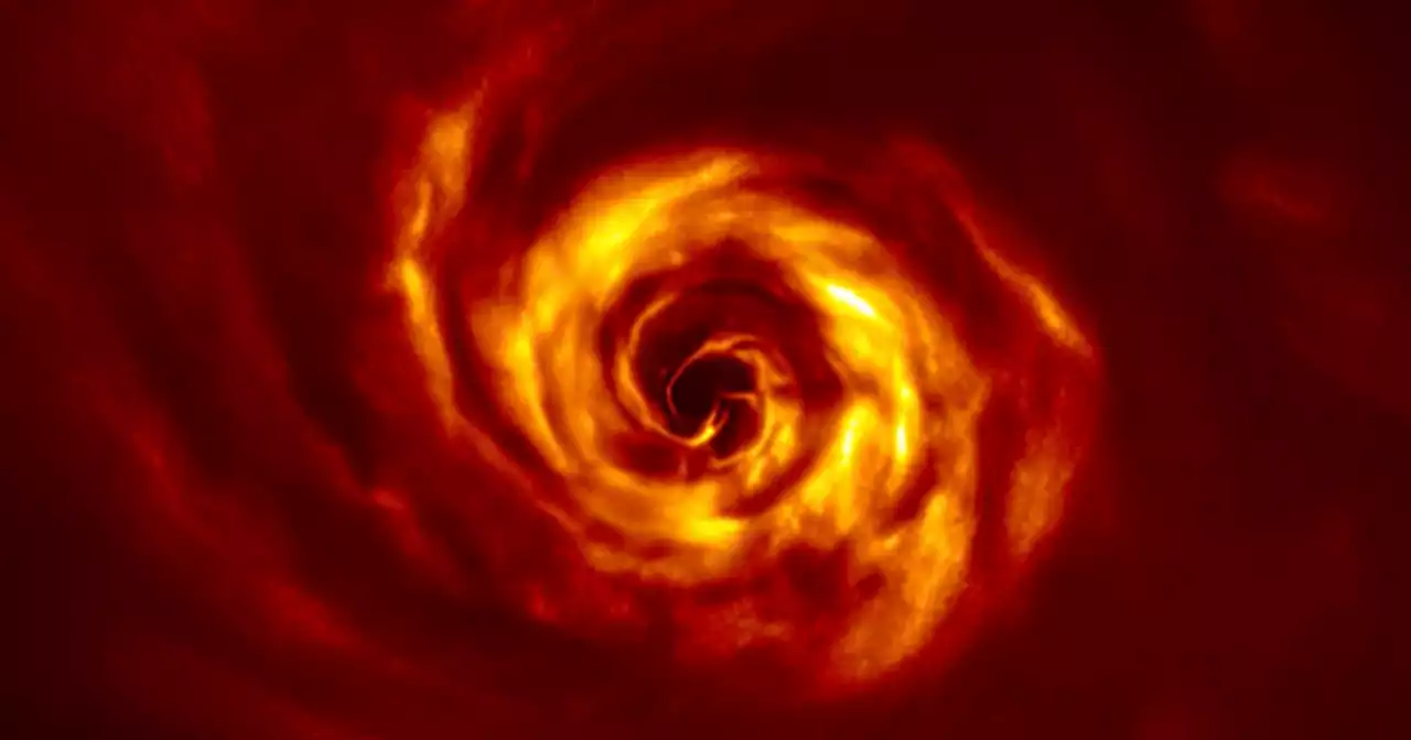 Stunning images appear to show a planet being born