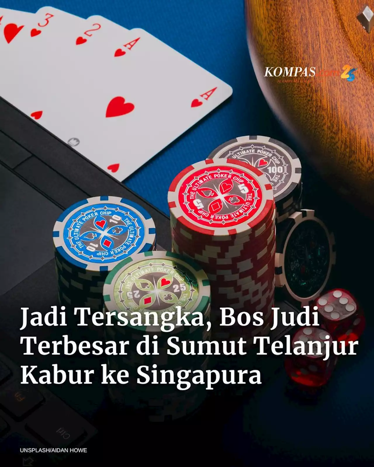 Jadi Tersangka, Apin, Bos Judi Terbesar di Sumut, Keburu Kabur ke Singapura Bersama Keluarga