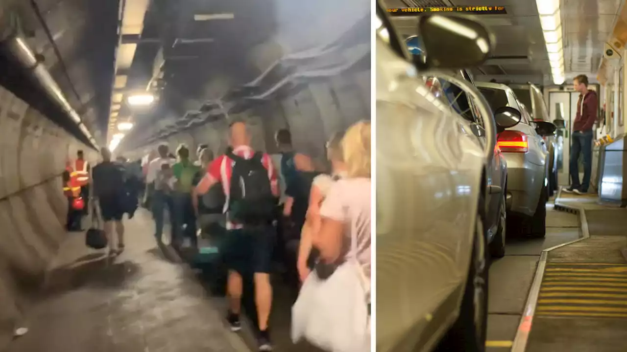 Eurotunnel passengers evacuated on foot after train breaks down under English Channel