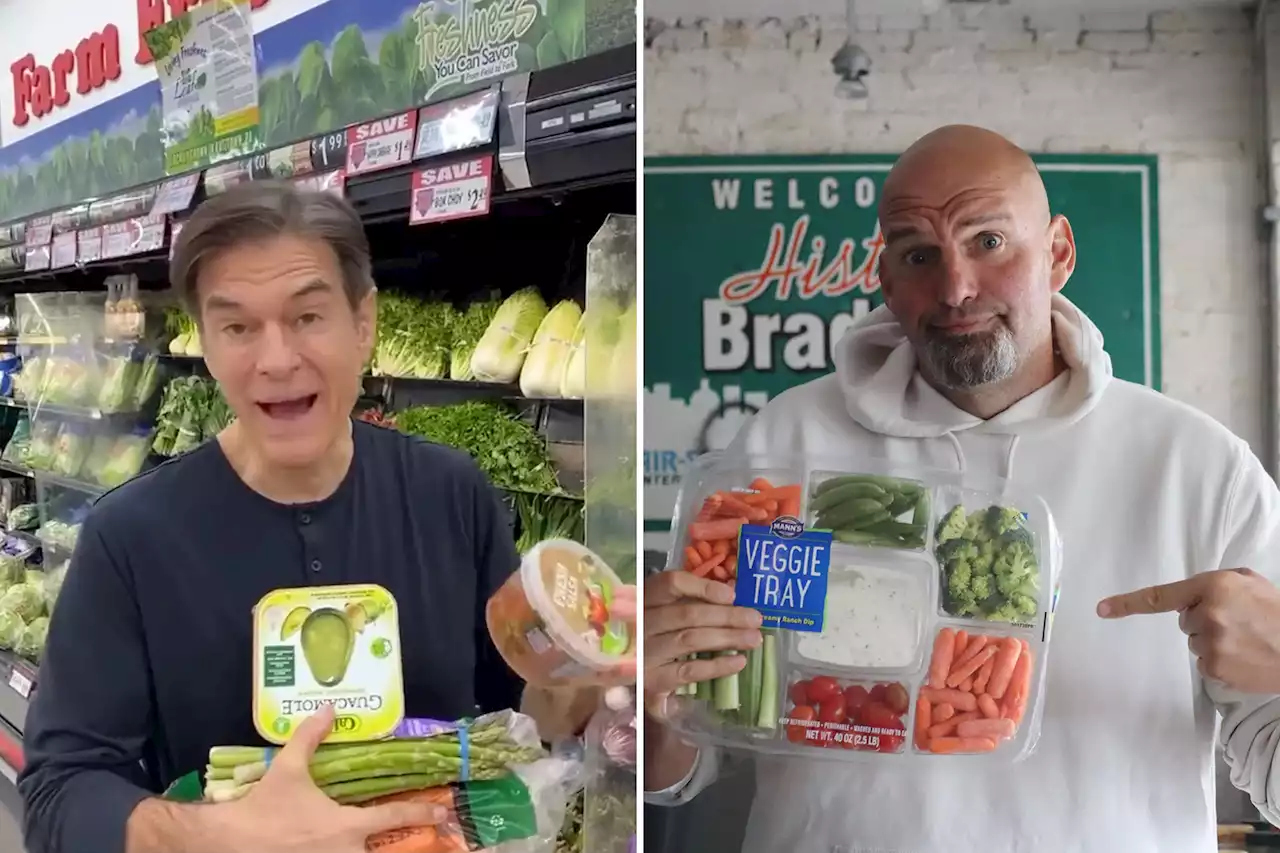 Pennsylvania Senate race turns into veggie fight after Dr. Oz crudité video