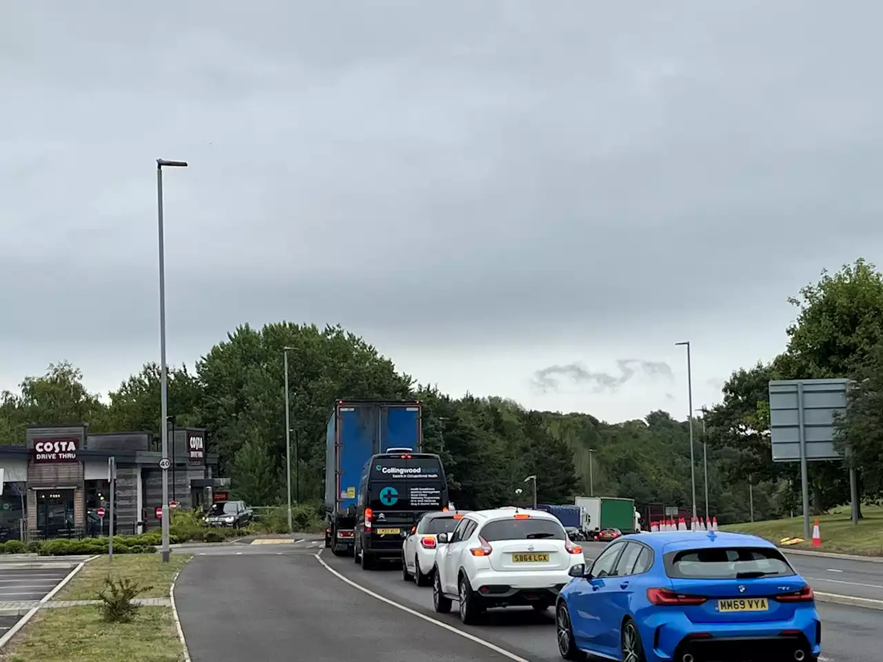 Chaos as traffic grinds to a halt at Telford town centre roundabout