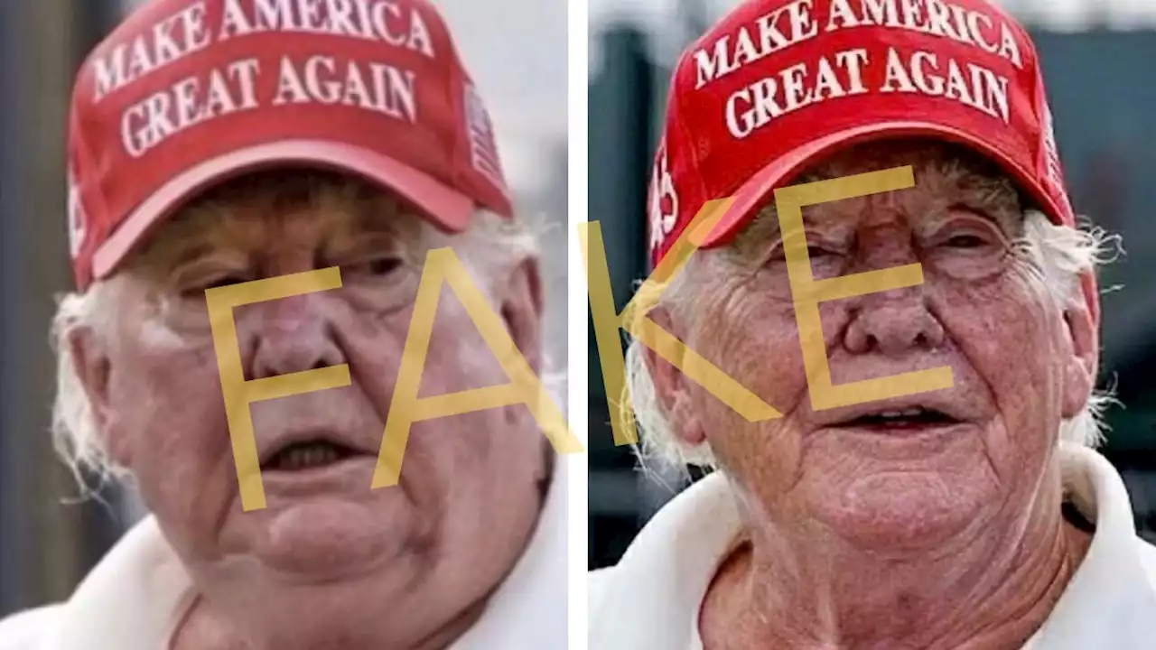 These 2 Photos of Trump Golfing 'Without Makeup' Are Fake