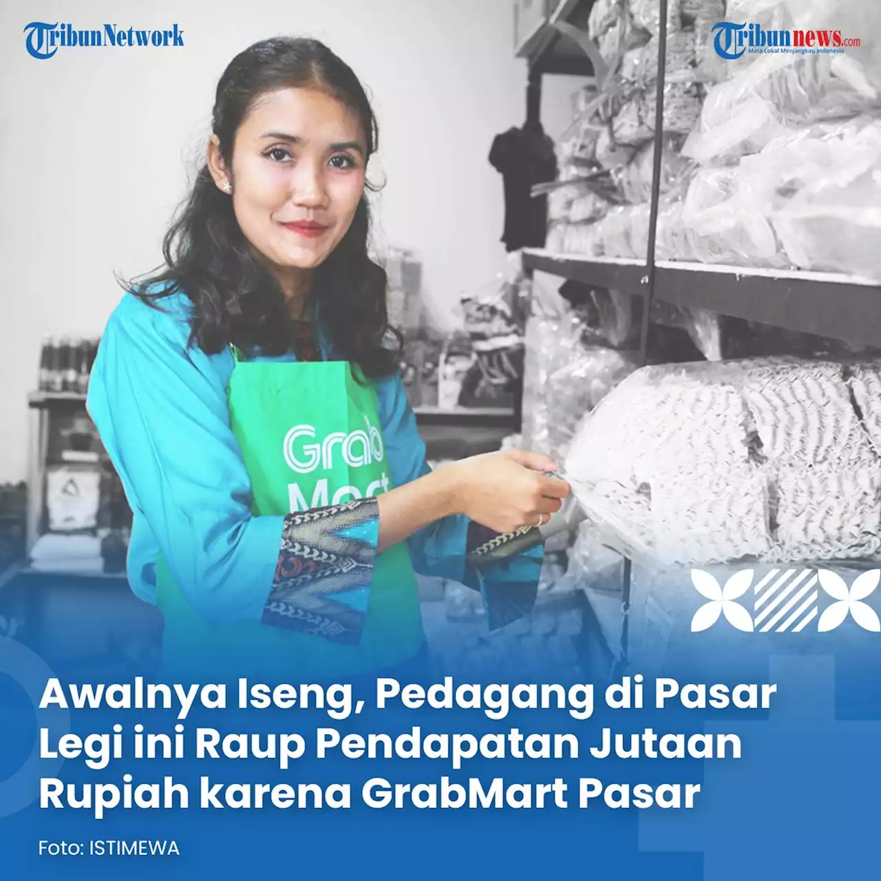 Awalnya Iseng, Pedagang Pasar Legi ini Raup Pendapatan Jutaan Rupiah karena GrabMart Pasar - Tribunnews.com