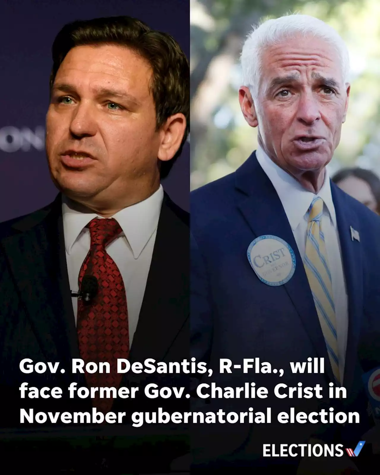 Primary elections: Charlie Crist wins Democratic primary fight to challenge Gov. DeSantis in Florida; Val Demings to face Rubio