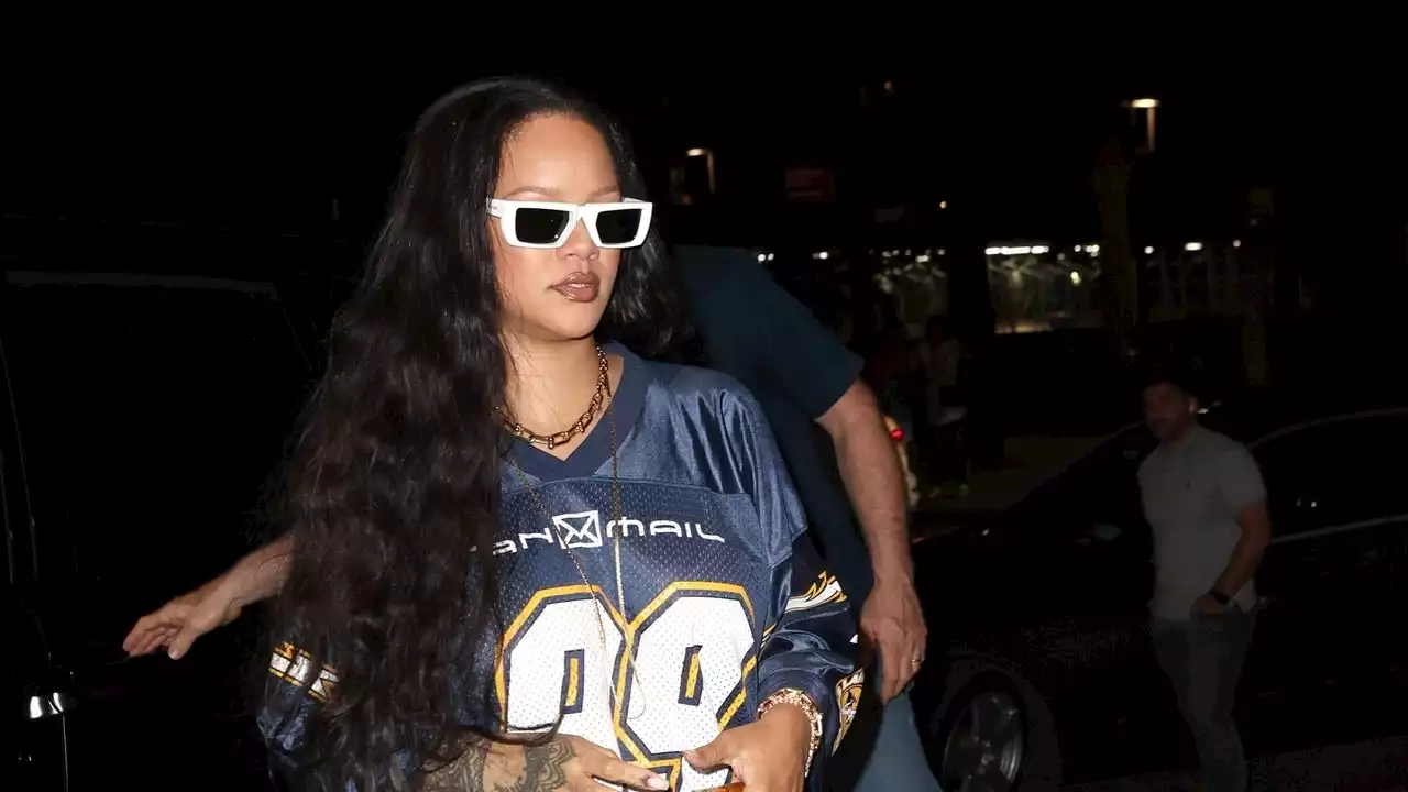 Rihanna’s Clogs Have a Sporty Twist