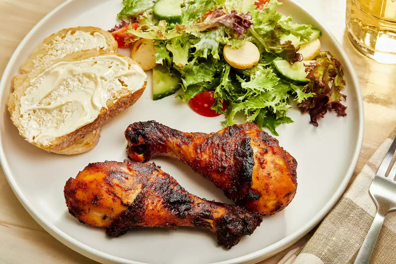 Get smoky, sweet chicken legs with this 30-minute air fryer recipe