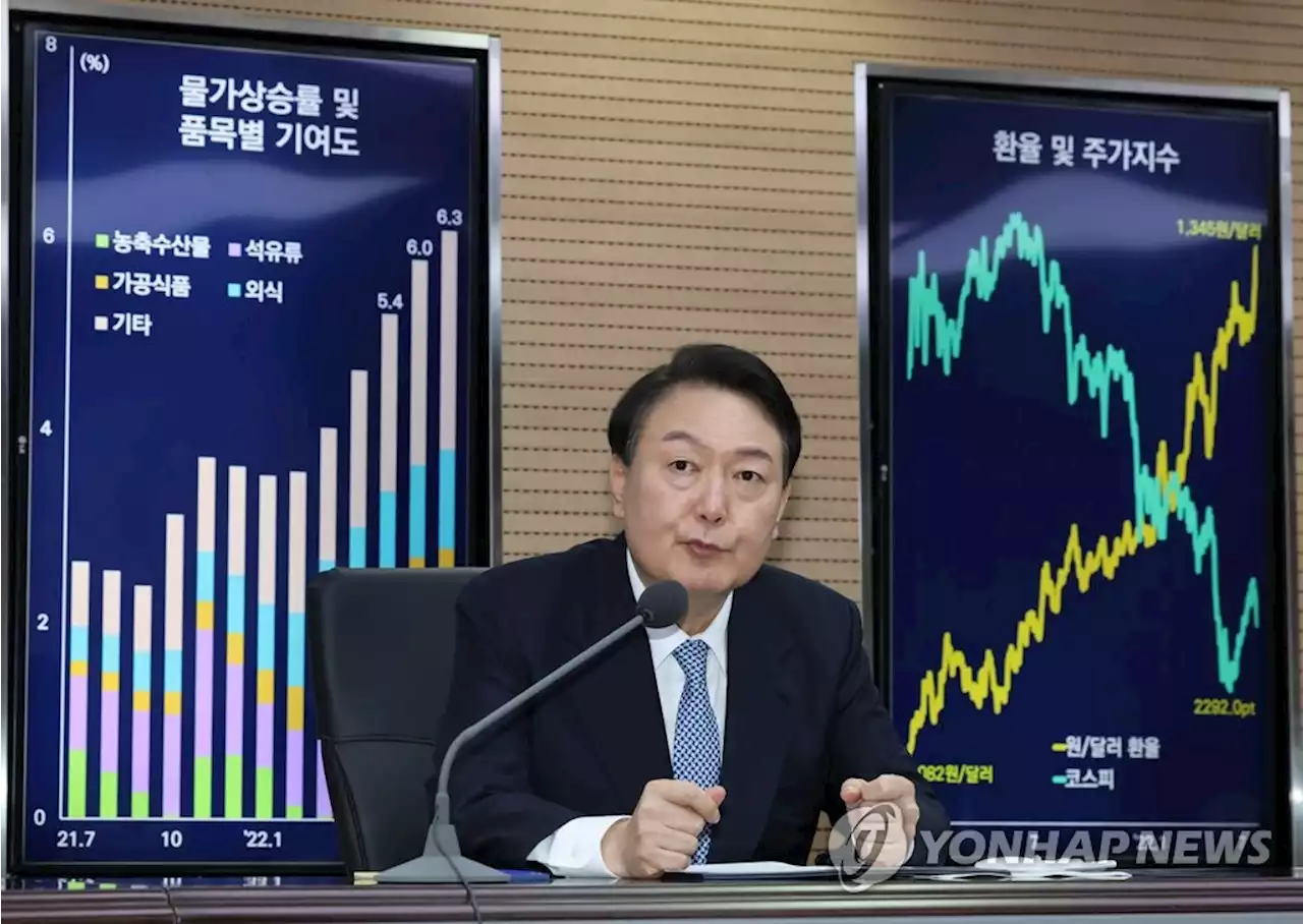 尹 '금융위기 재발 않도록 점검…긴장의 끈 놓지 않겠다'(종합) | 연합뉴스