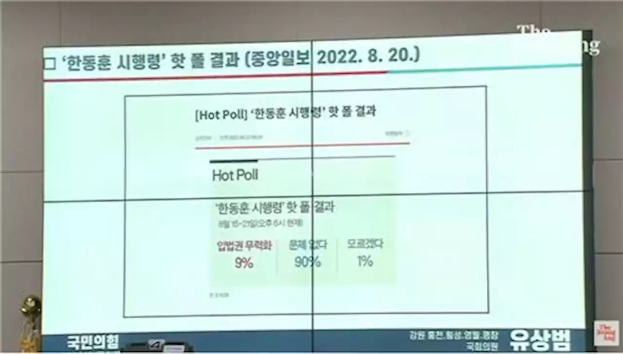 [팩트체크] 국민 90%가 '검수원복 시행령'을 문제없다고 본다? | 연합뉴스