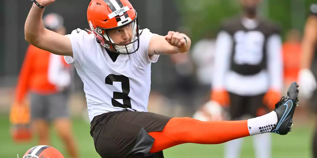 K Cade York named Browns’ most outstanding rookie of 2022 training camp