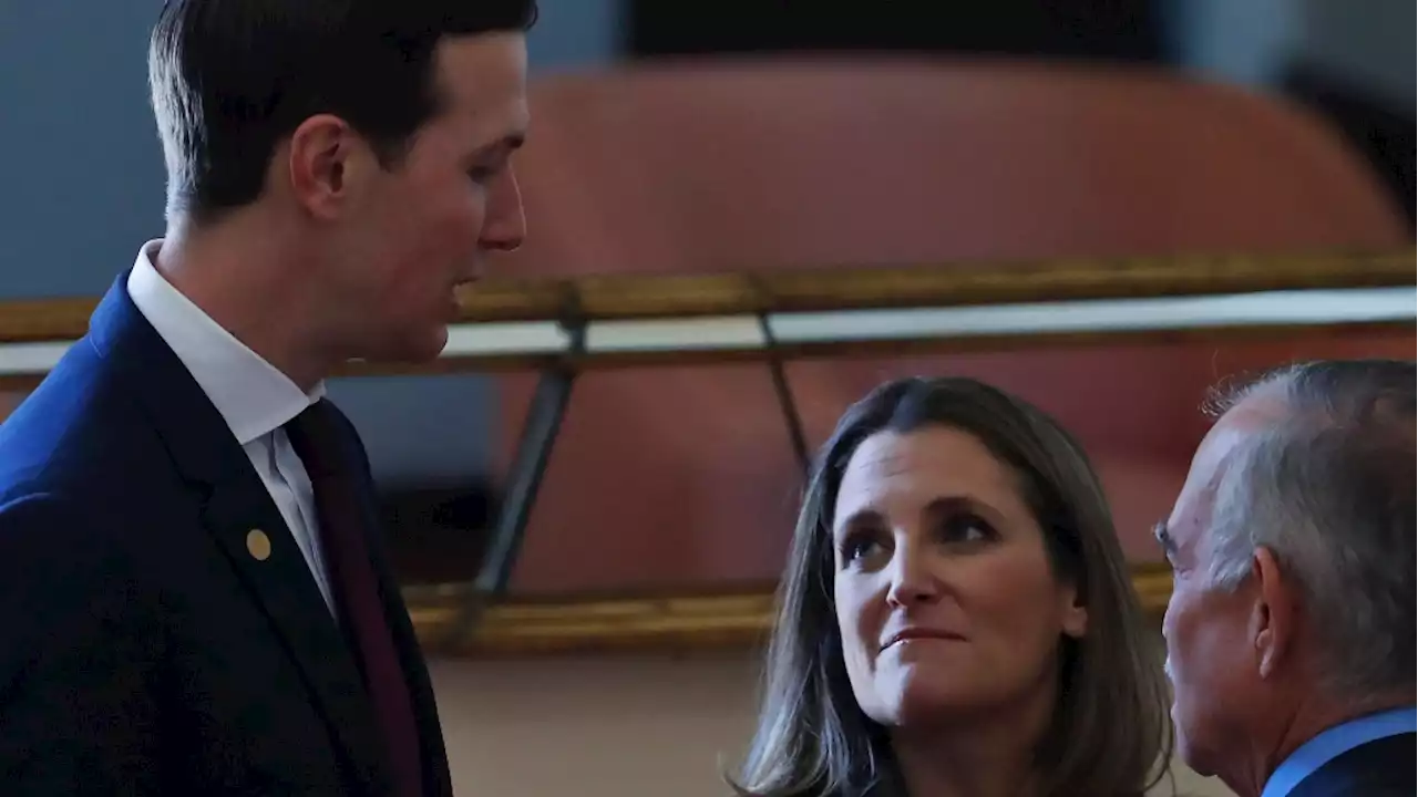 Freeland hits back at Kushner following book release, calls Trump a bully