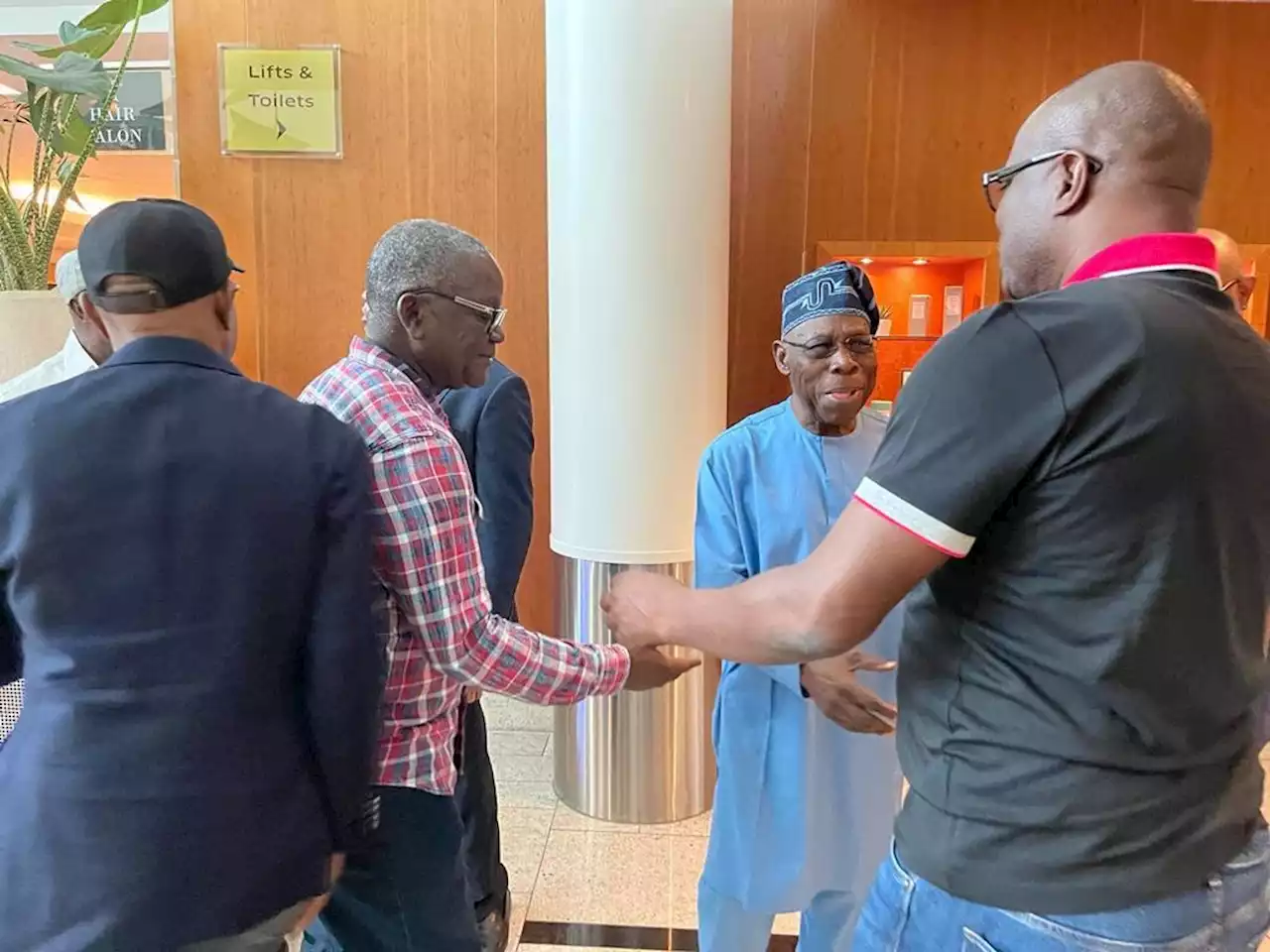 Obasanjo, Obi meet Wike in London
