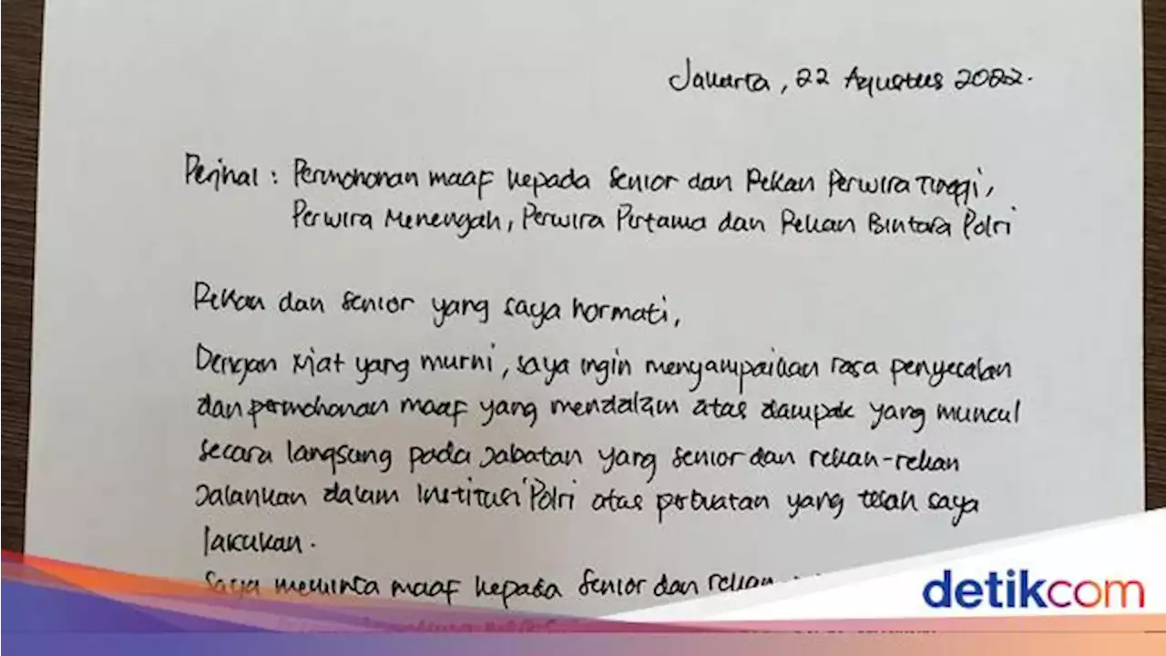 Ferdy Sambo Ngaku Menyesal, Ini Kaitan Maaf dari Sisi Psikologis