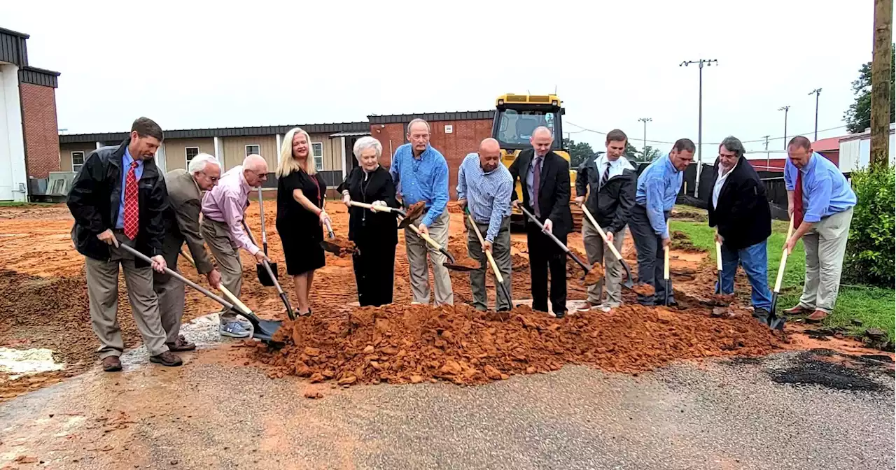 G.W. Long High School breaks ground for $3 million ag-science, gym expansion project