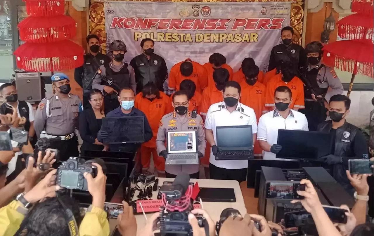 Judi Online di Kuta Beroperasi Sejak Juli 2022, Lihat Tampang 9 Tersangka, Ternyata