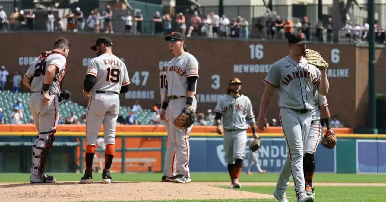 Giants struggle in 5th, split two-game series with Tigers