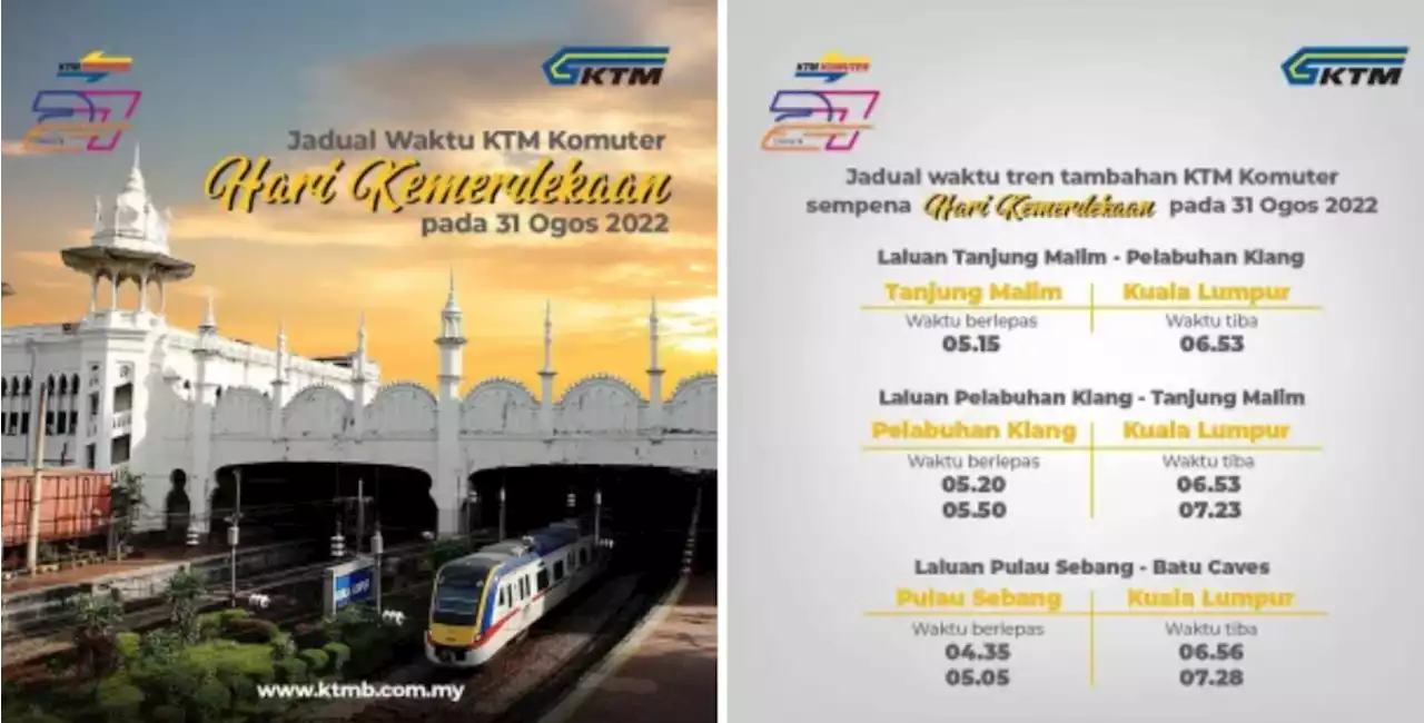 Extra early morn KTM Komuter services for August 31 - paultan.org