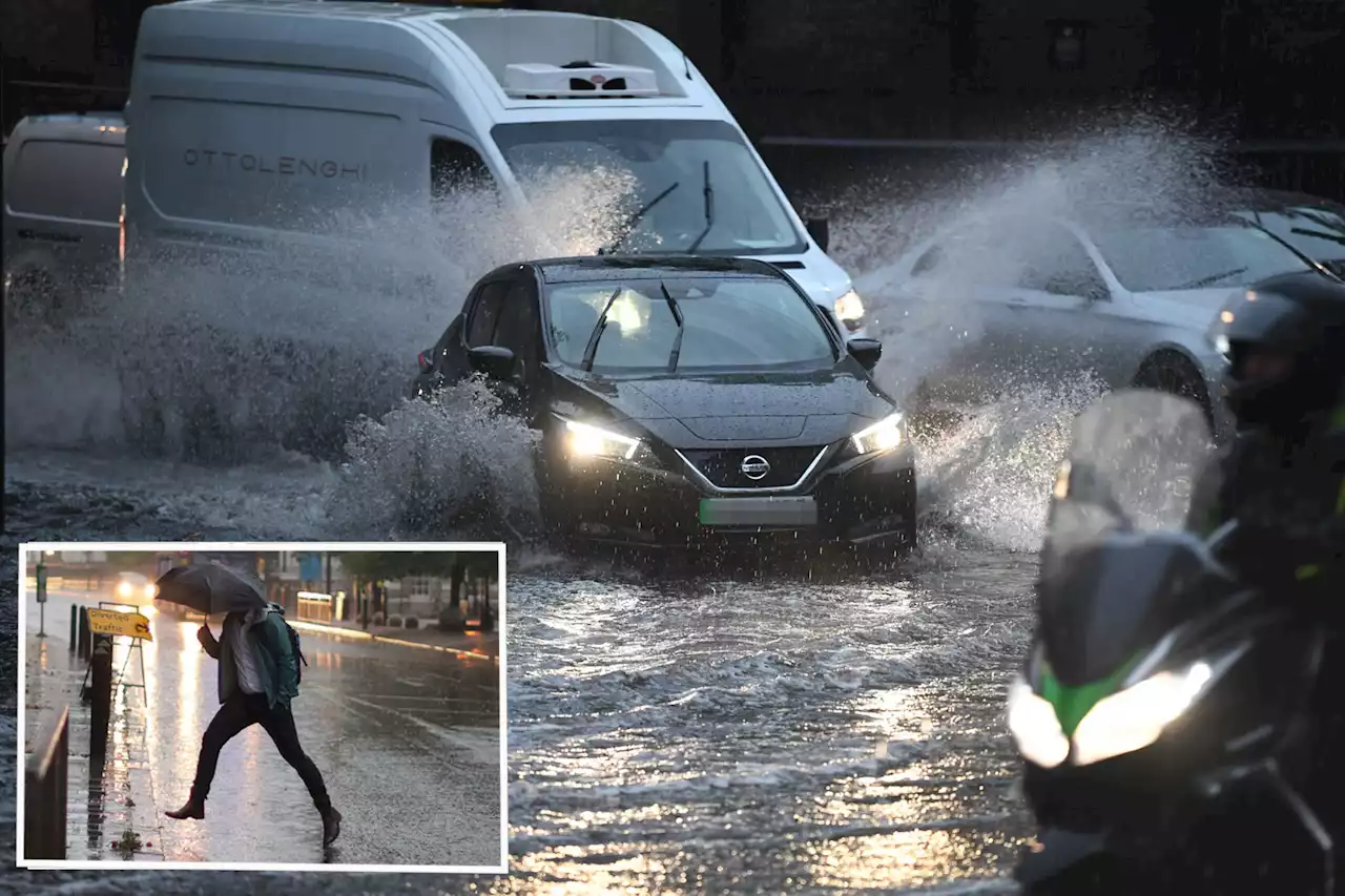 Thunderstorms batter UK as Met Office warns lightning could damage buildings