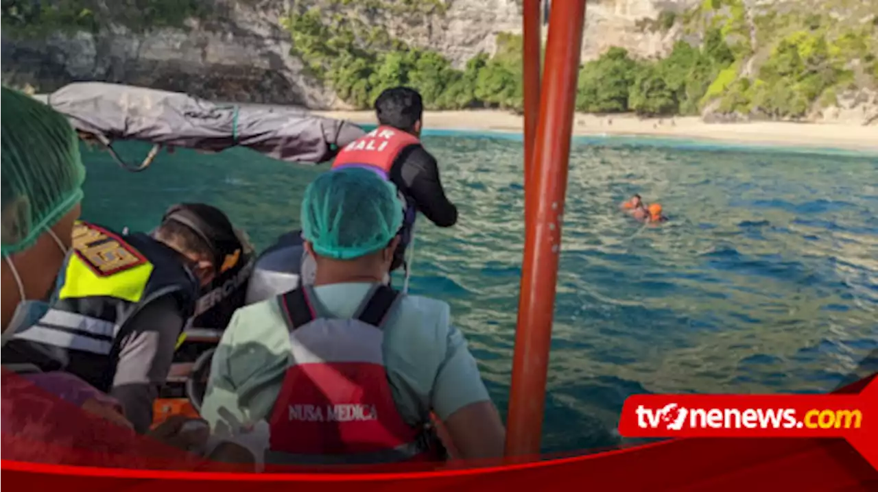 Tergulung Ombak di Pantai Kelingking, Bali, Seorang WNA Asal Perancis Dievakuasi Tim Sar