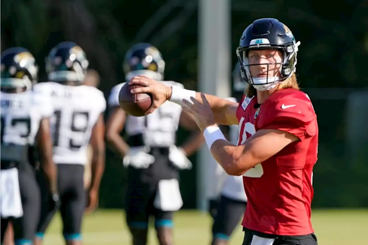 Jaguars’ offense shines in 1st combined practice with Falcons