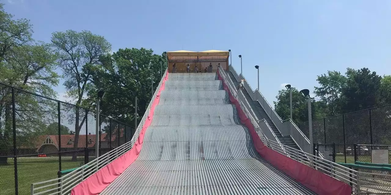 The Giant Slide in Detroit Sends Riders Flying, Inspiring Jokes, a Rap Song and a How-To Video