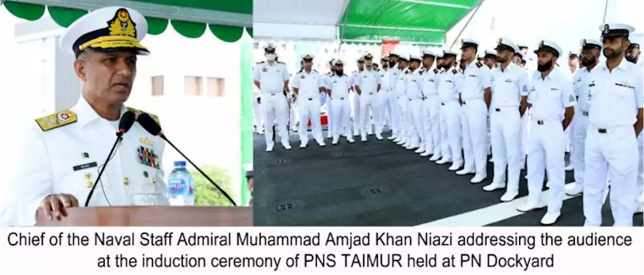Pakistan Navy inducts 2nd 054 A/P Multi Role Frigate PNS Taimur in PN fleet