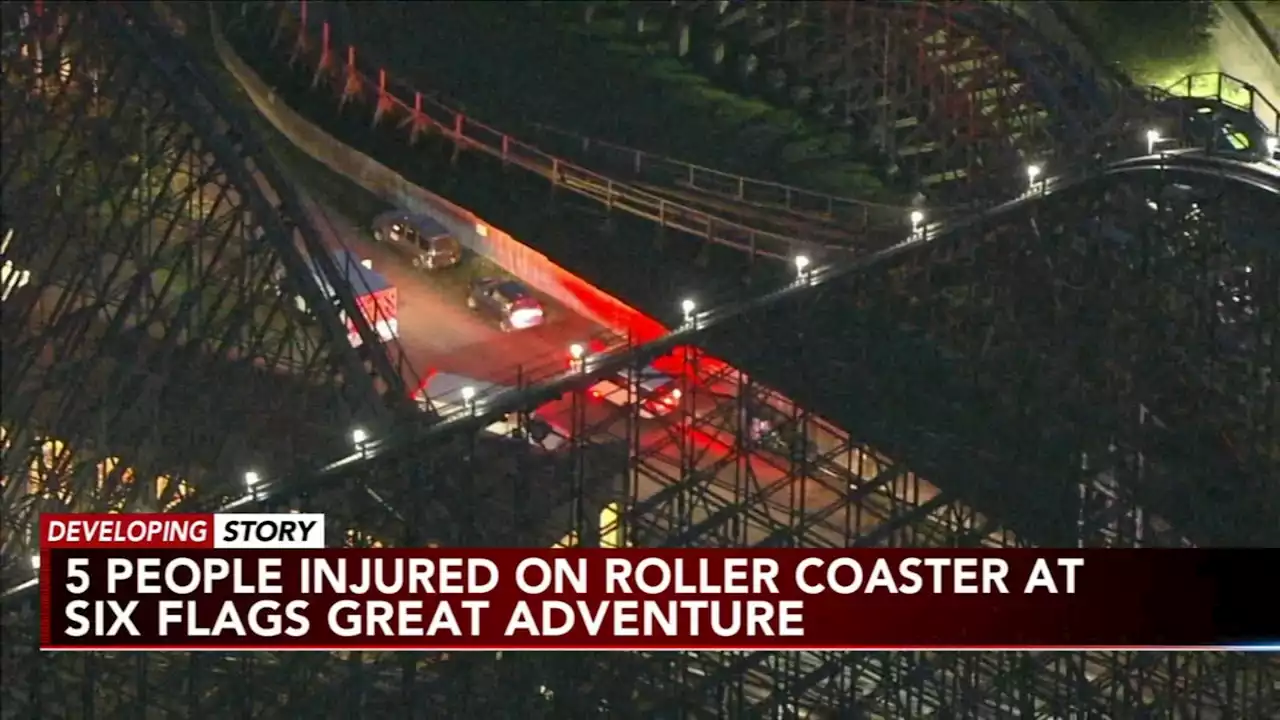 5 taken to hospital after roller coaster incident at Six Flags Great Adventure in Jackson Twp., NJ